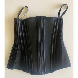 Luxury-Vita 3XS Waist Shaper Black with Zipper & Clamps NWOT